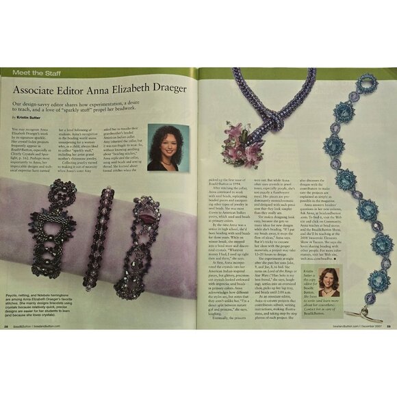 Bead And Button Magazine December 2007 Stitch A Dazzling Crystal Necklace - Picture 4 of 16